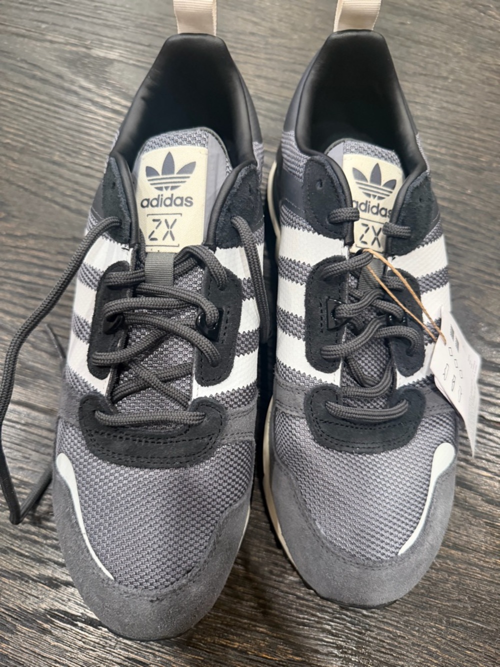 Adidas Original ZX 700 HD Men’s Running Shoe Athletic Sneaker Gray size 8.5 - Picture 4 of 8